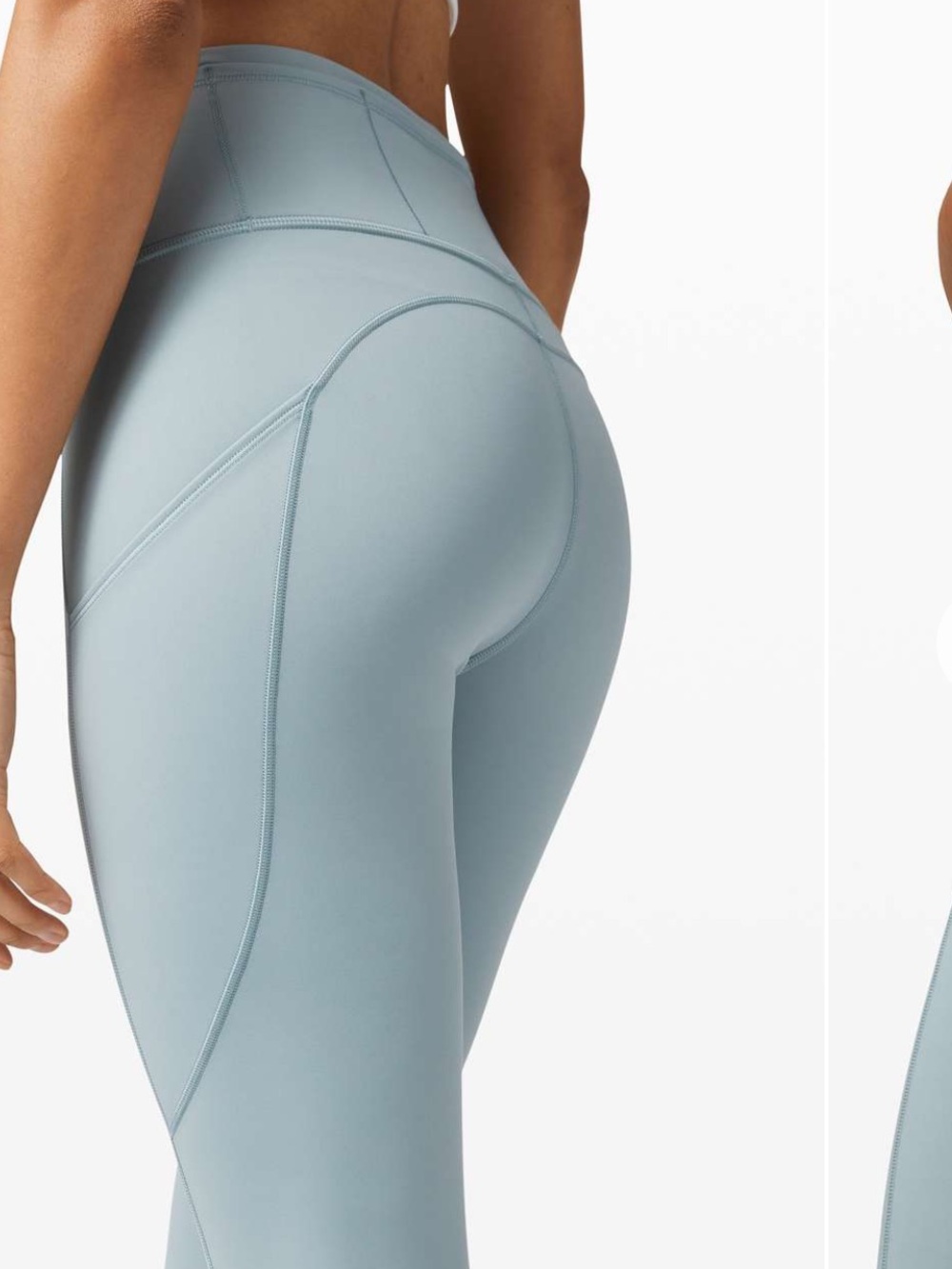 Lululemon fast and free blue cast legging 25" Size 4 light teal - Picture 5 of 10